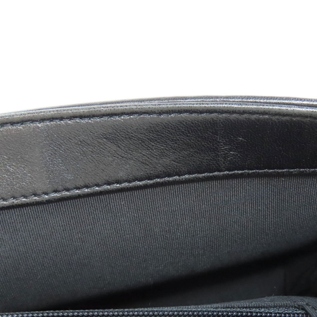 CHANEL Shoulder Bag lambskin black Vstitch Gold Metal 2WAY