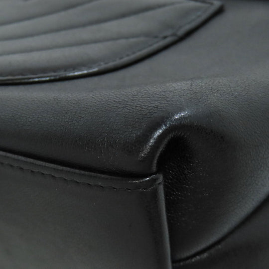 CHANEL Shoulder Bag lambskin black Vstitch Gold Metal 2WAY