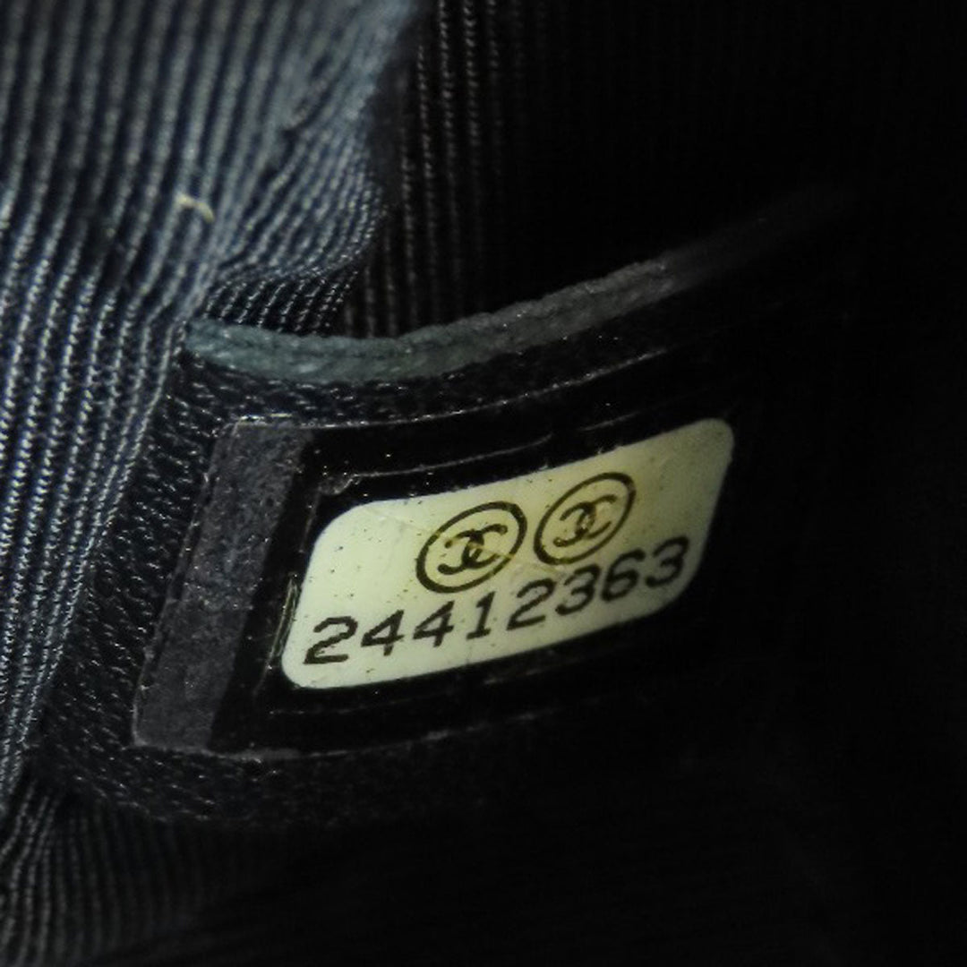 CHANEL Shoulder Bag lambskin black Vstitch Gold Metal 2WAY