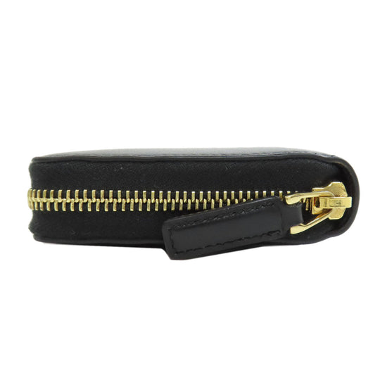 GUCCI Long Wallet Purse 547591 leather black logo Women Used Authentic