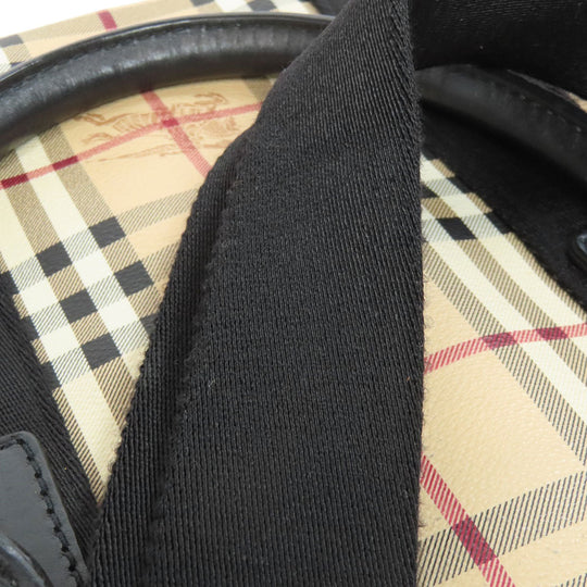 BURBERRY Business bag PVC beige Nova Check 2WAY mens Used Authentic