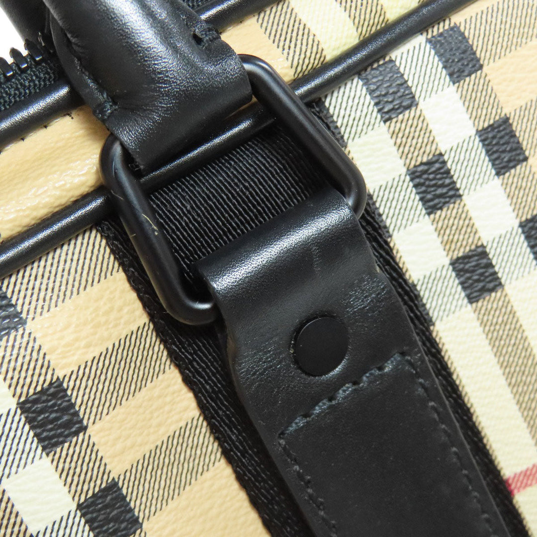 BURBERRY Business bag PVC beige Nova Check 2WAY mens Used Authentic