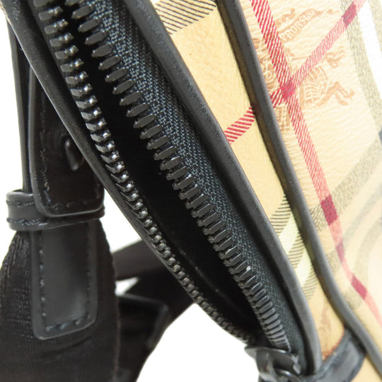 BURBERRY Business bag PVC beige Nova Check 2WAY mens Used Authentic