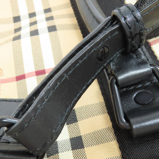 BURBERRY Business bag PVC beige Nova Check 2WAY mens Used Authentic