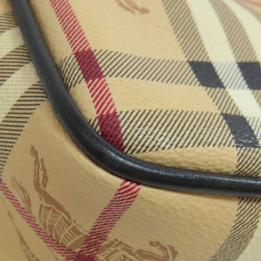 BURBERRY Business bag PVC beige Nova Check 2WAY mens Used Authentic