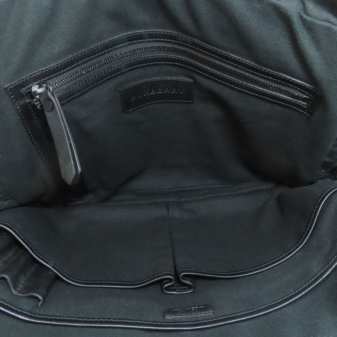 BURBERRY Business bag PVC beige Nova Check 2WAY mens Used Authentic