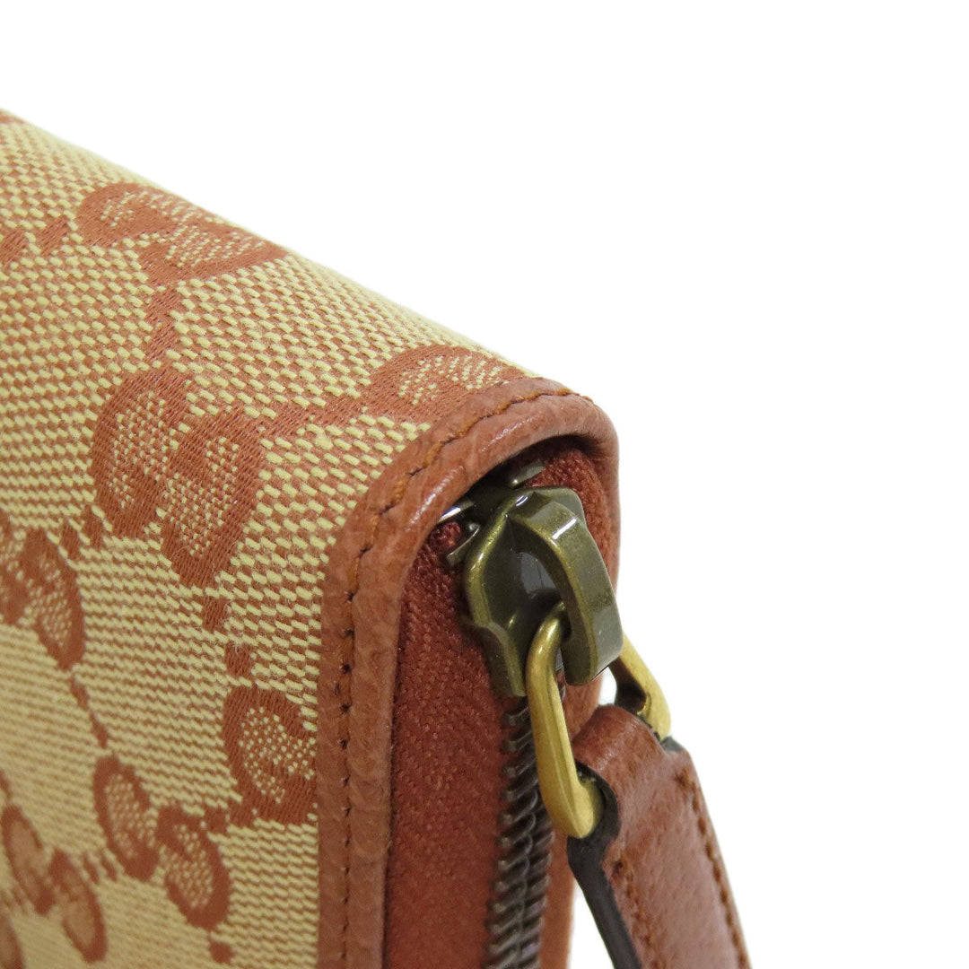 GUCCI Long Wallet Purse 547791 canvas Brown NY Yankees collaboration GG Women Used Authentic