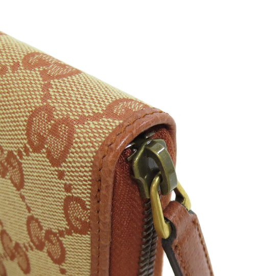 GUCCI Long Wallet Purse 547791 canvas Brown NY Yankees collaboration GG Women Used Authentic