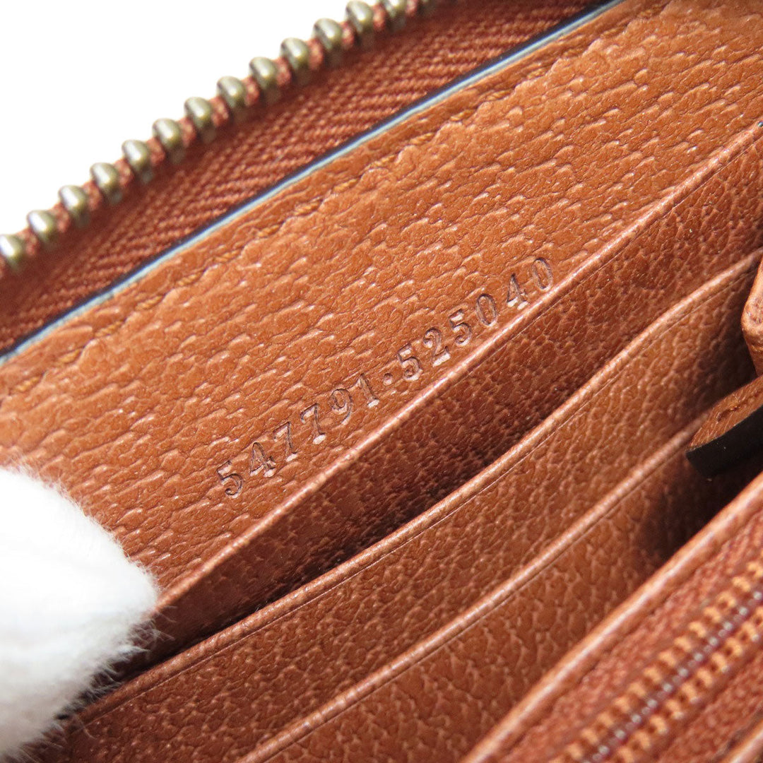 GUCCI Long Wallet Purse 547791 canvas Brown NY Yankees collaboration GG Women Used Authentic