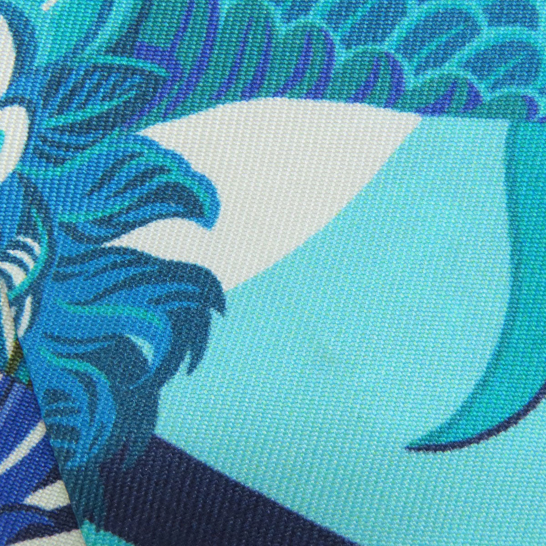 HERMES scarf silk blue Twilly Women Used Authentic