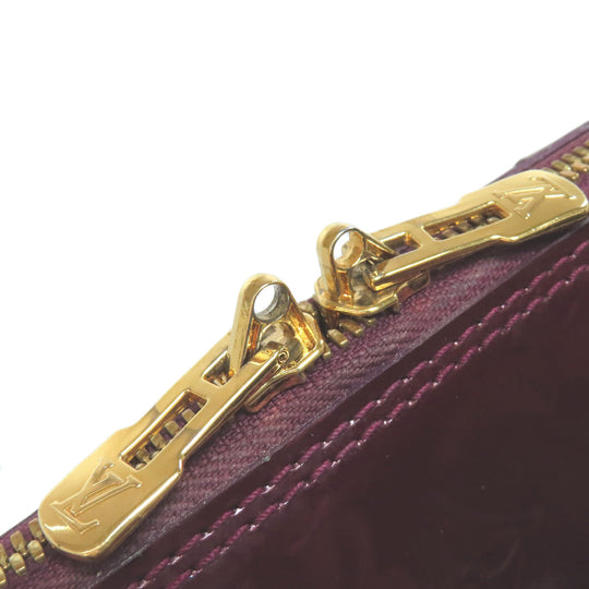 LOUIS VUITTON Tote Bag Vernis Red Alma MM Women Used Authentic