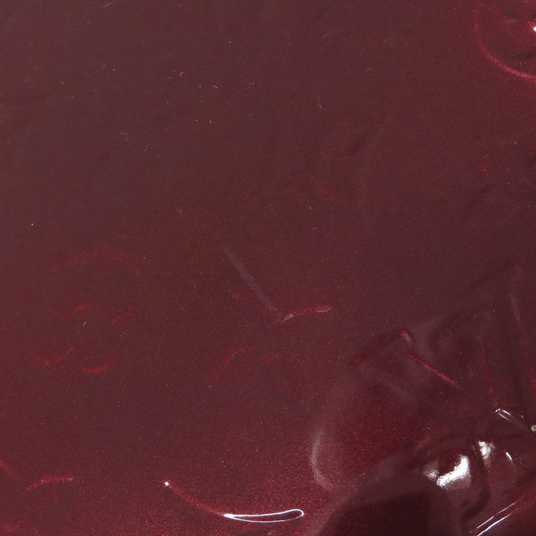 LOUIS VUITTON Tote Bag Vernis Red Alma MM Women Used Authentic