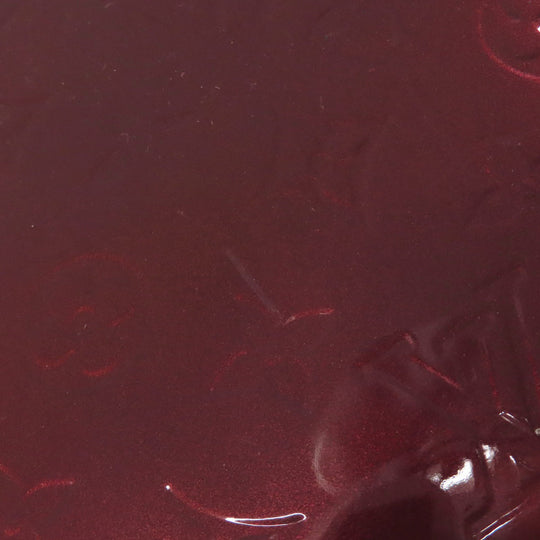 LOUIS VUITTON Tote Bag Vernis Red Alma MM Women Used Authentic