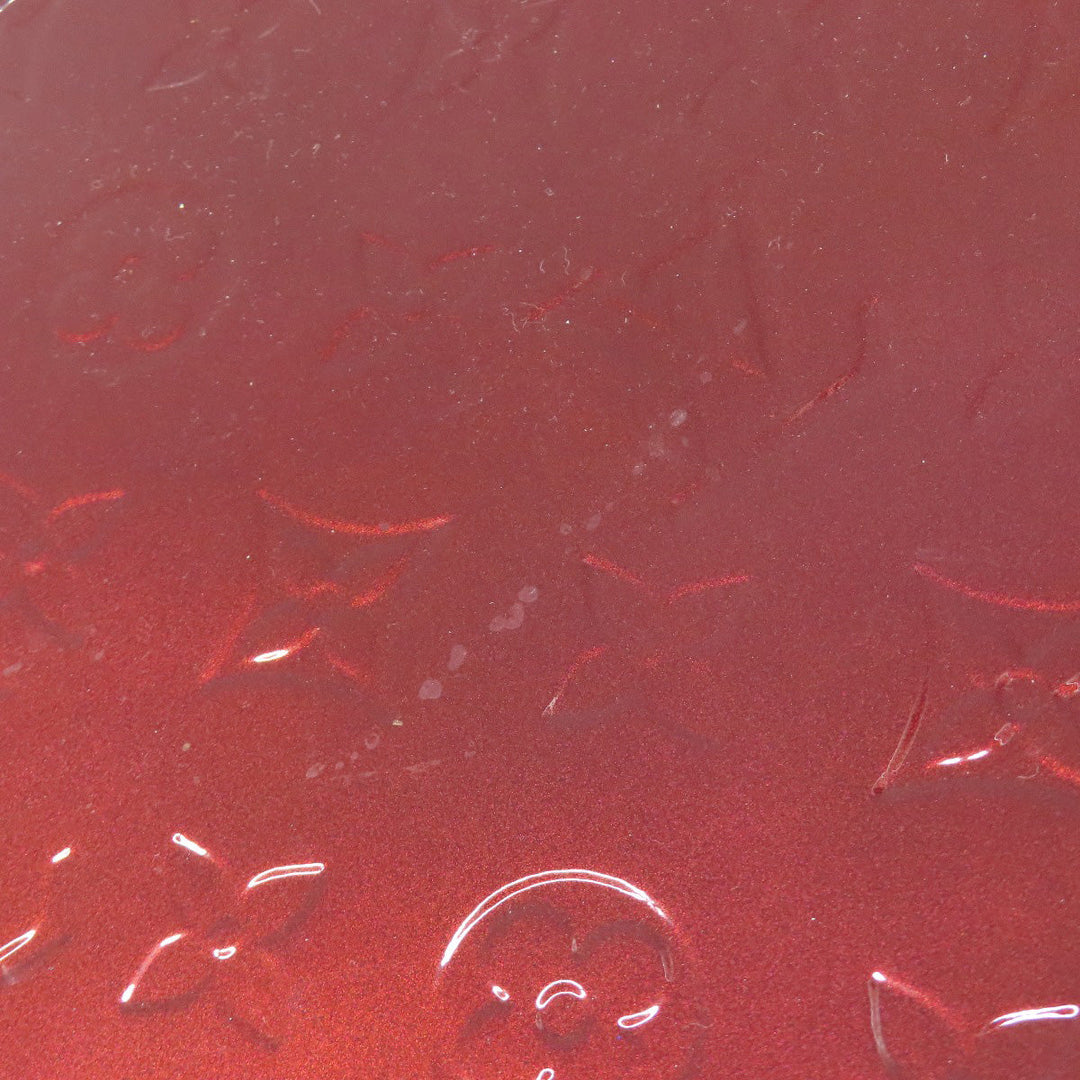 LOUIS VUITTON Tote Bag Vernis Red Alma MM Women Used Authentic