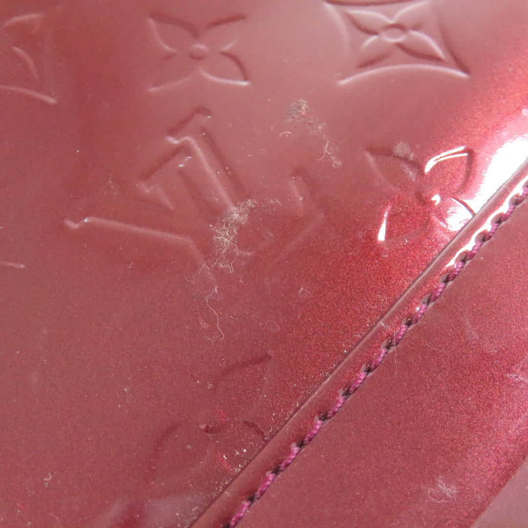 LOUIS VUITTON Tote Bag Vernis Red Alma MM Women Used Authentic