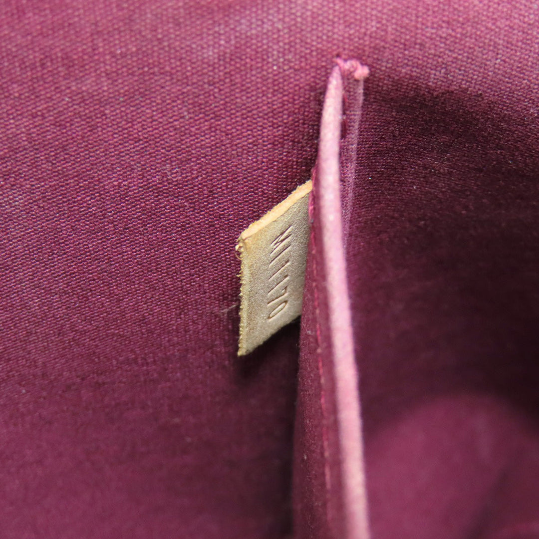 LOUIS VUITTON Tote Bag Vernis Red Alma MM Women Used Authentic