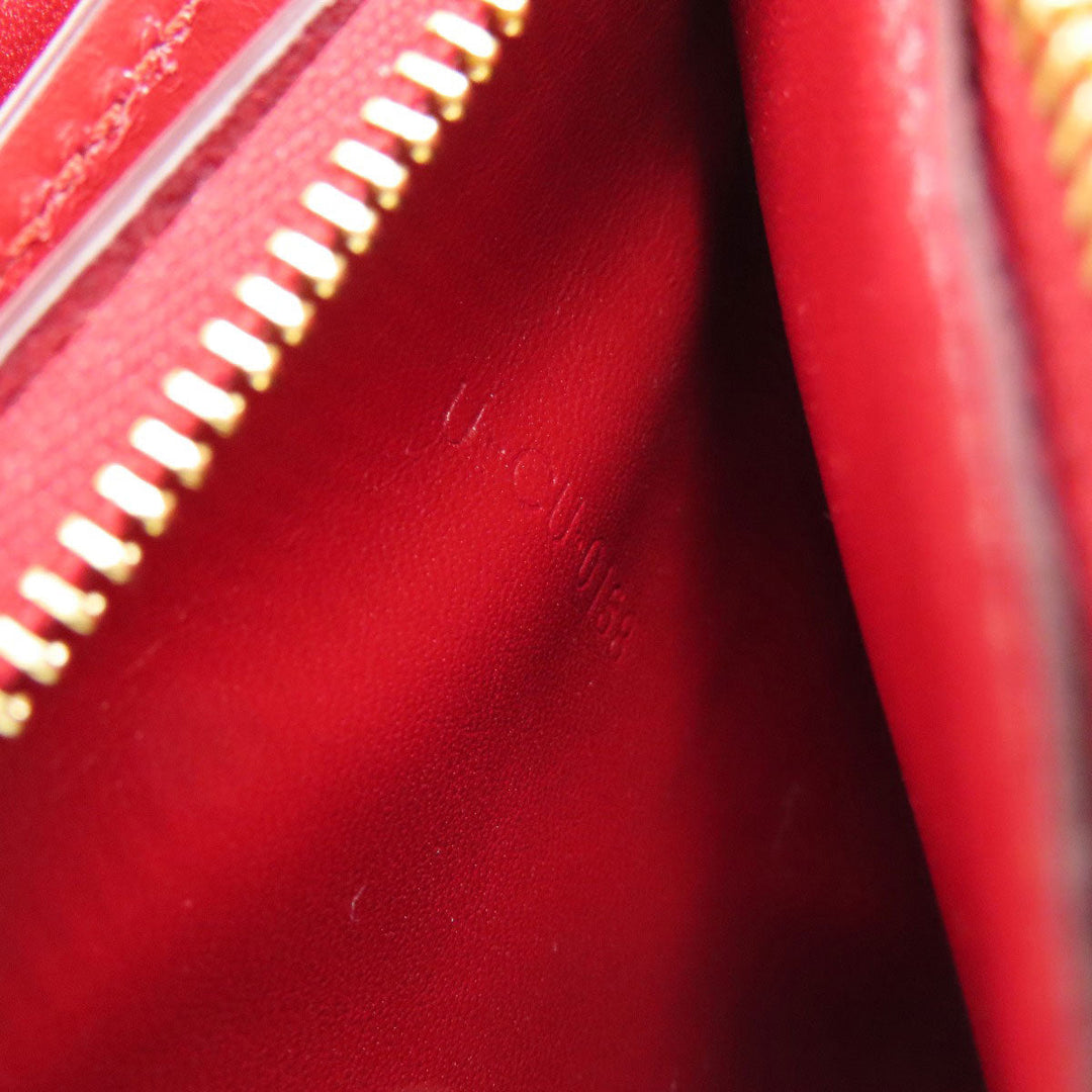 CELINE Shoulder Bag leather Red Classic box