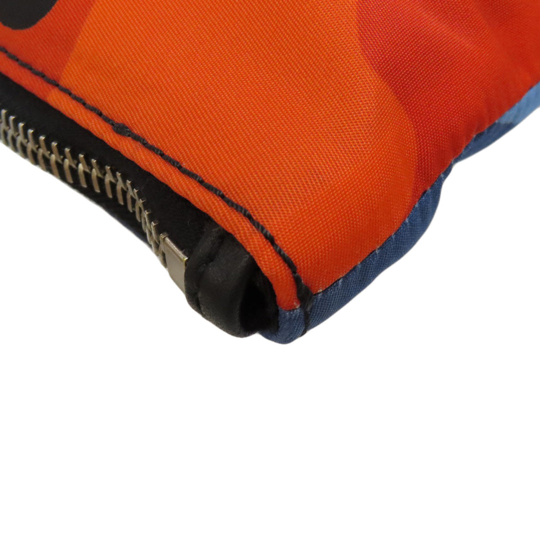 VALENTINO business bag Nylon blue Camouflage Pattern mens Used Authentic