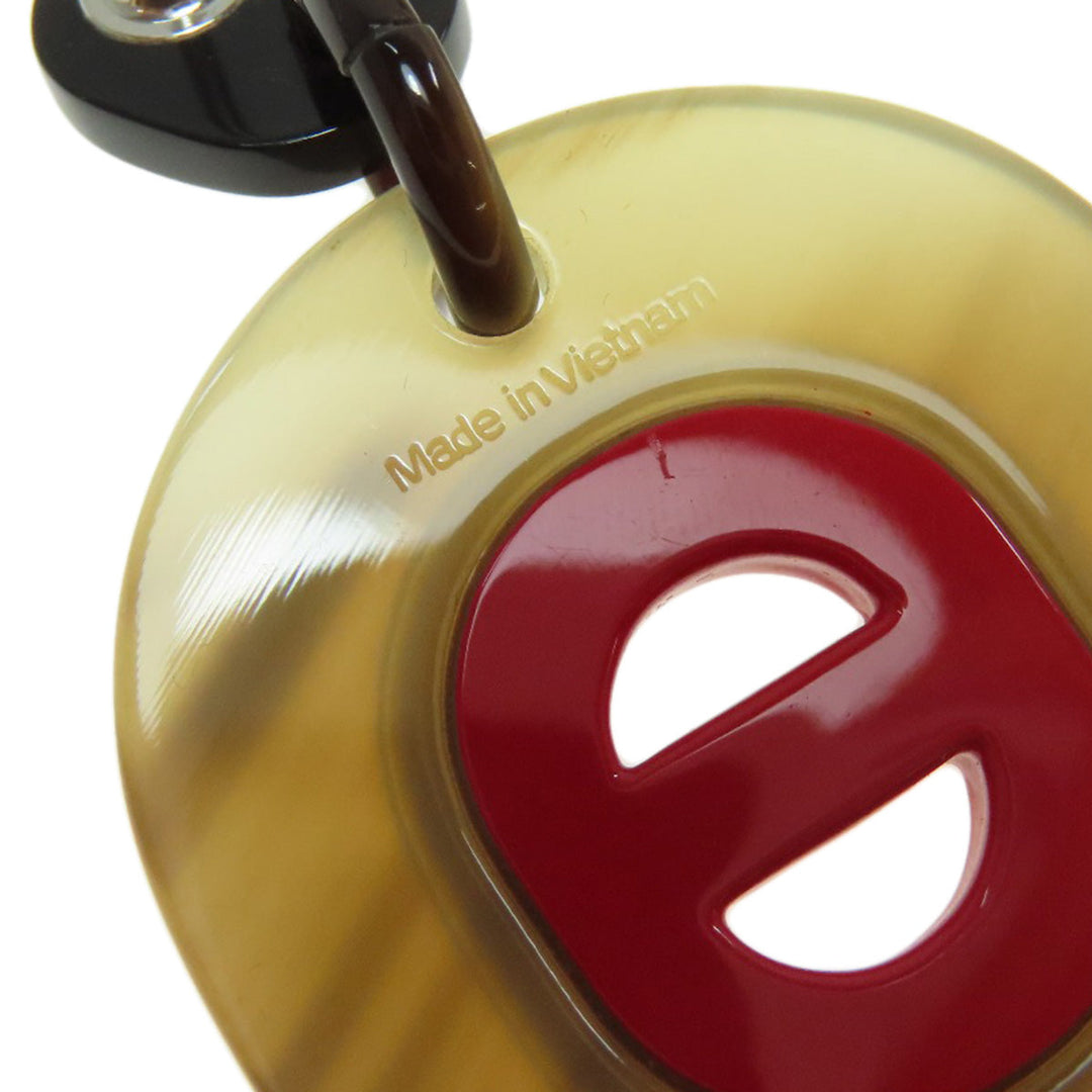 HERMES Pierce Buffalo horn Brown Fidelio Village PM Women Used Authentic