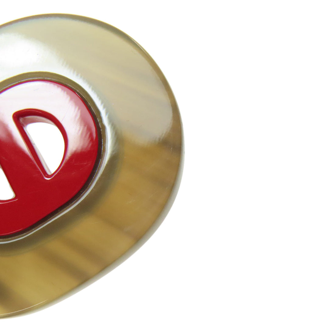 HERMES Pierce Buffalo horn Brown Fidelio Village PM Women Used Authentic