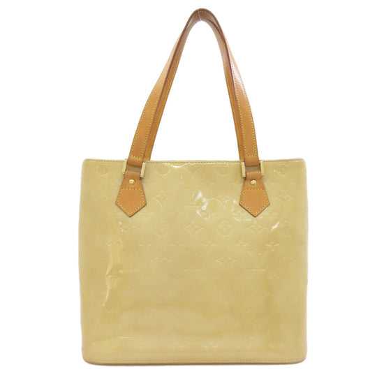 LOUIS VUITTON Tote Bag Vernis beige Houston Women Used Authentic