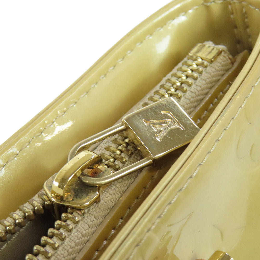 LOUIS VUITTON Tote Bag Vernis beige Houston Women Used Authentic
