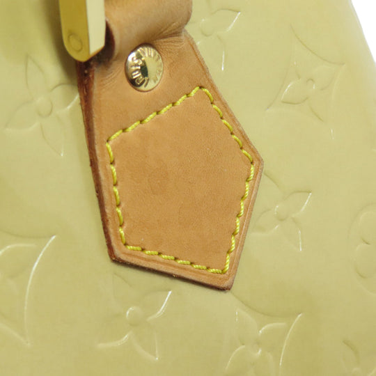 LOUIS VUITTON Tote Bag Vernis beige Houston Women Used Authentic