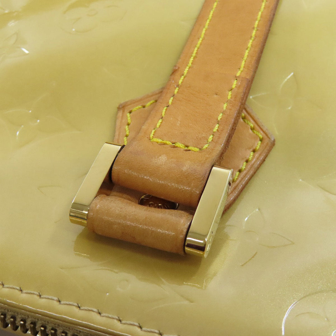 LOUIS VUITTON Tote Bag Vernis beige Houston Women Used Authentic