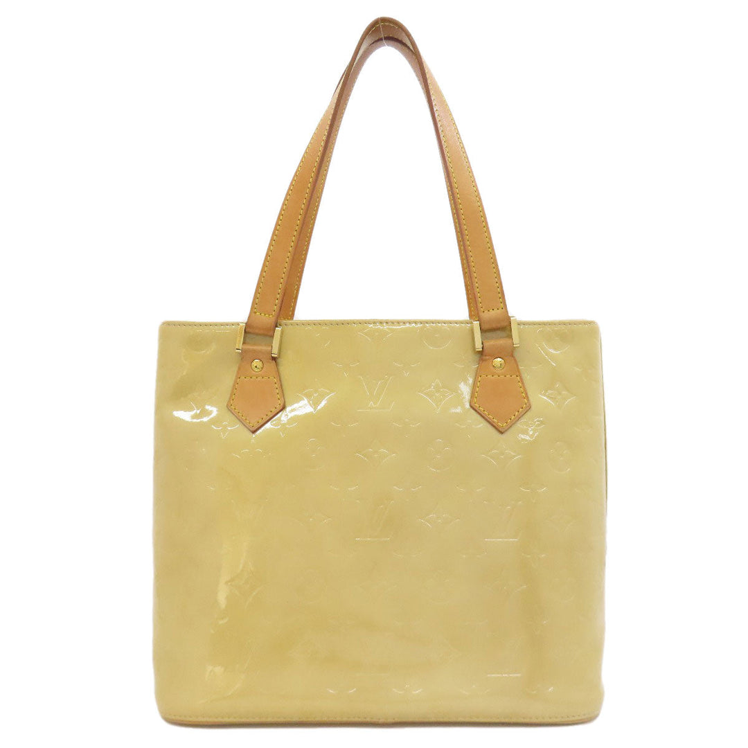LOUIS VUITTON Tote Bag Vernis beige Houston Women Used Authentic