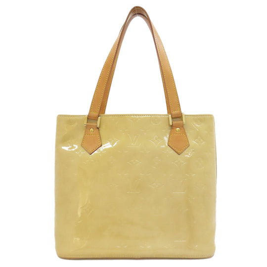 LOUIS VUITTON Tote Bag Vernis beige Houston Women Used Authentic