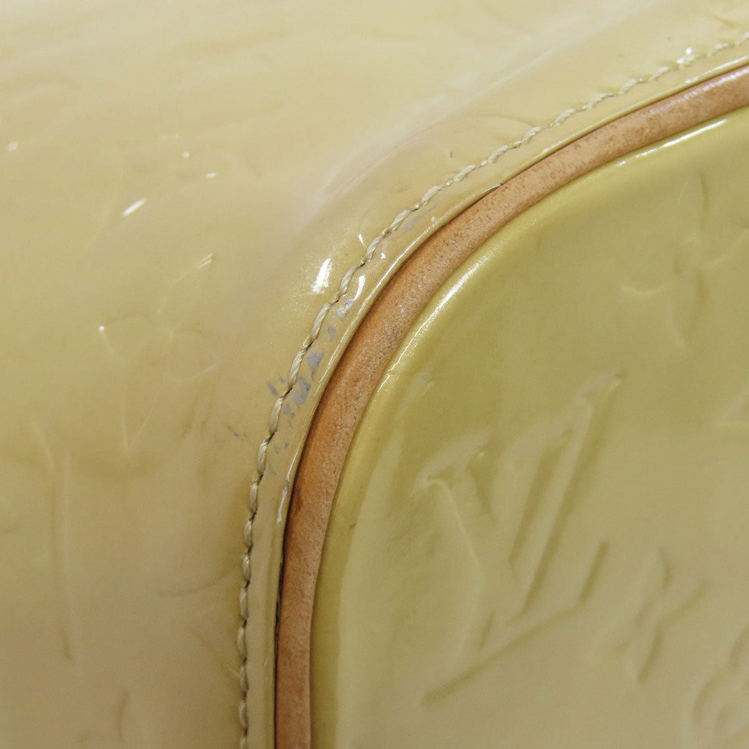 LOUIS VUITTON Tote Bag Vernis beige Houston Women Used Authentic