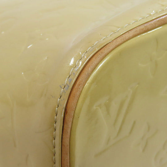 LOUIS VUITTON Tote Bag Vernis beige Houston Women Used Authentic