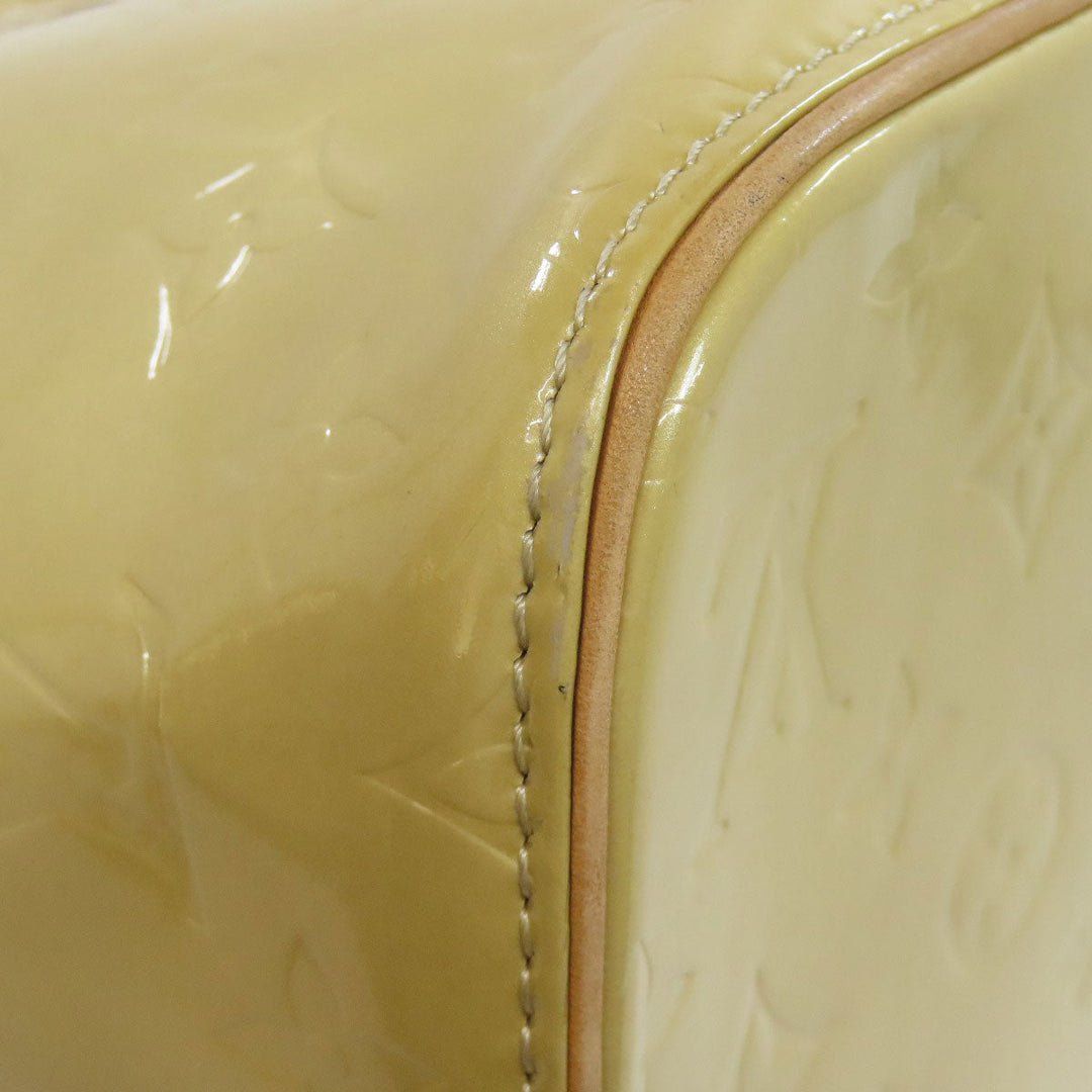 LOUIS VUITTON Tote Bag Vernis beige Houston Women Used Authentic