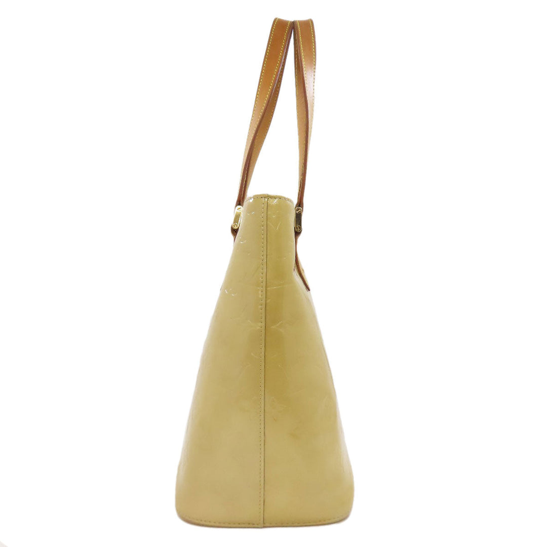 LOUIS VUITTON Tote Bag Vernis beige Houston Women Used Authentic