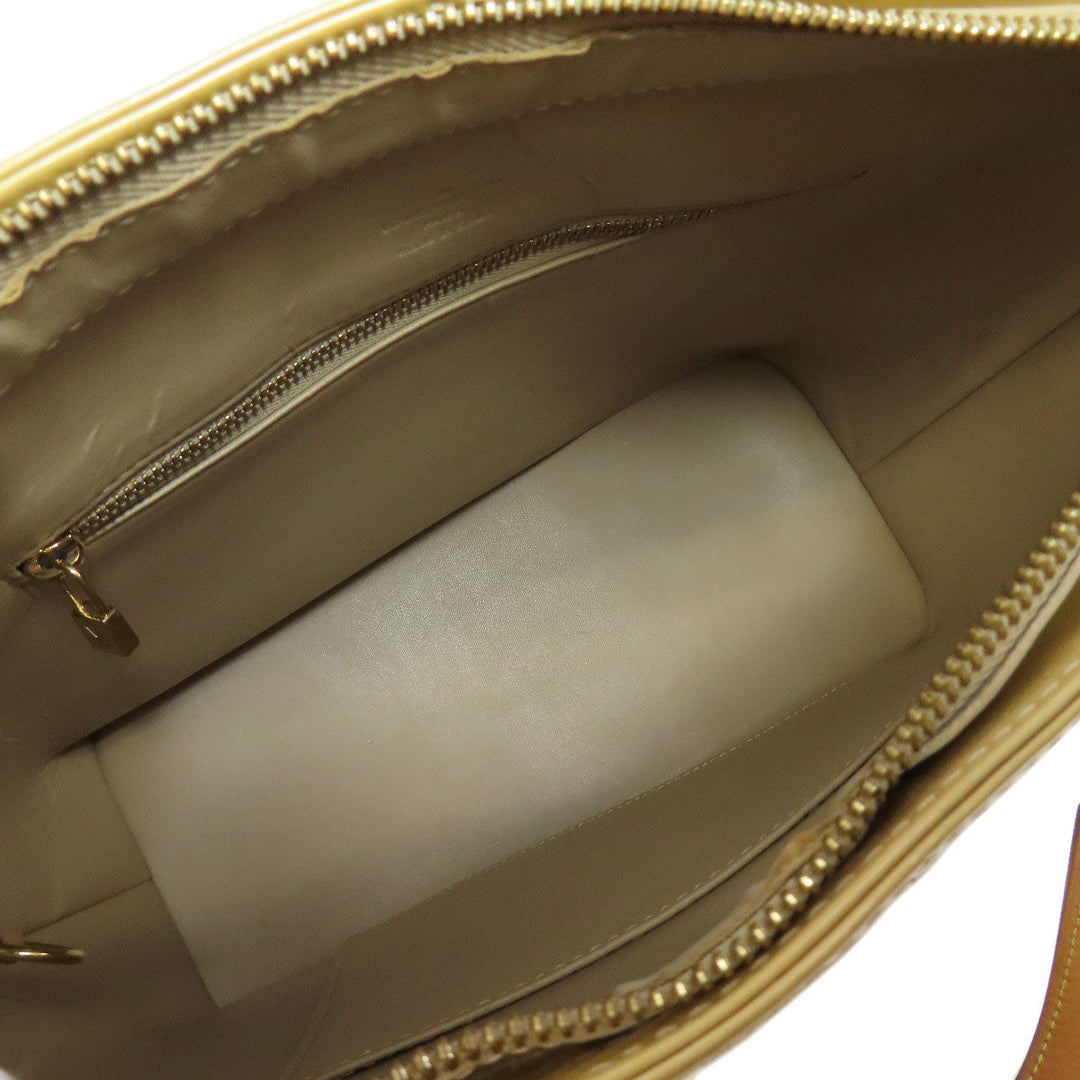 LOUIS VUITTON Tote Bag Vernis beige Houston Women Used Authentic