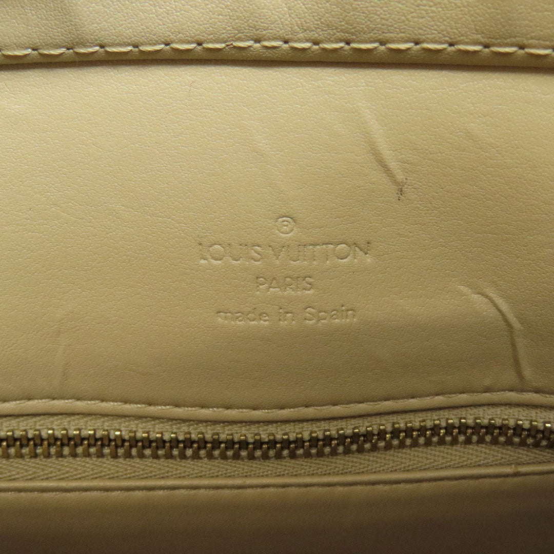 LOUIS VUITTON Tote Bag Vernis beige Houston Women Used Authentic