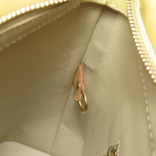 LOUIS VUITTON Tote Bag Vernis beige Houston Women Used Authentic