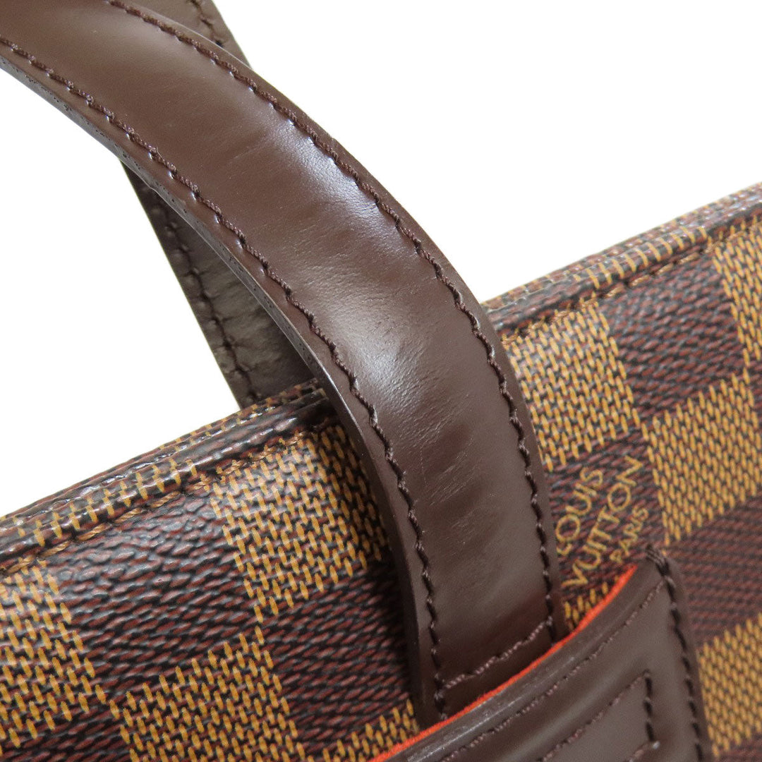 LOUIS VUITTON Tote Bag N51123 Damier canvas Brown Parioli PM Women Used Authentic