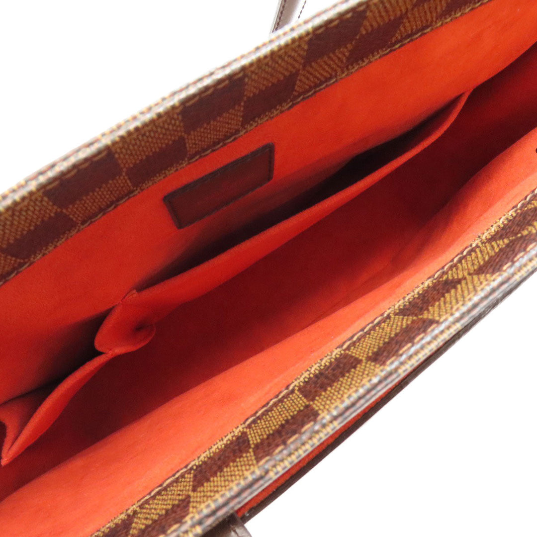 LOUIS VUITTON Tote Bag N51123 Damier canvas Brown Parioli PM Women Used Authentic