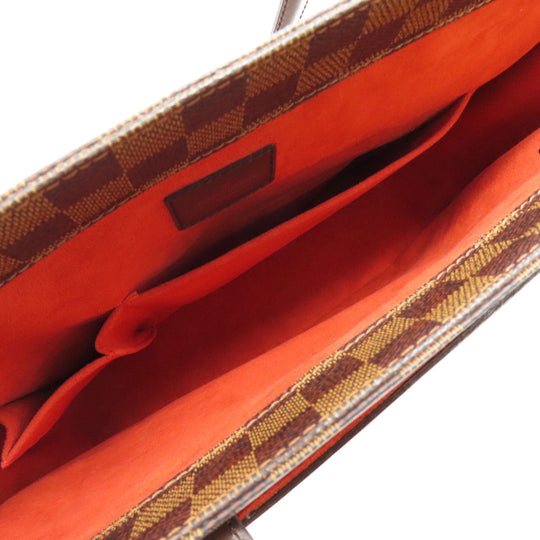 LOUIS VUITTON Tote Bag N51123 Damier canvas Brown Parioli PM Women Used Authentic