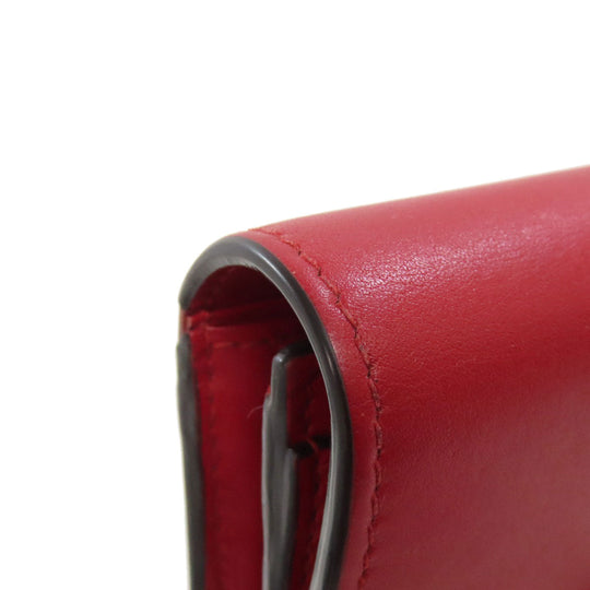 GUCCI Long Wallet Purse 476084 leather Red Sylvie Continental Women Used Authentic