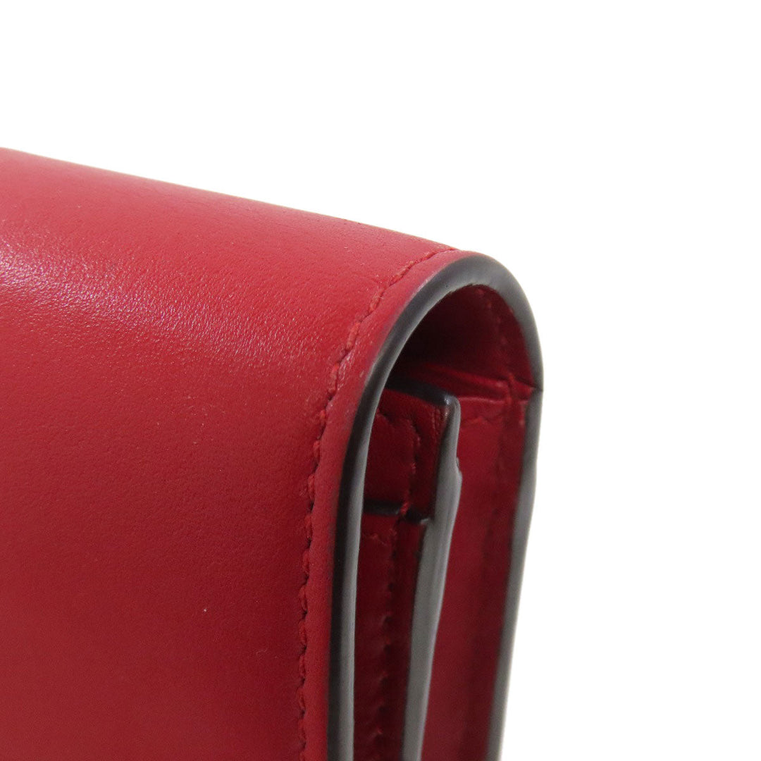 GUCCI Long Wallet Purse 476084 leather Red Sylvie Continental Women Used Authentic