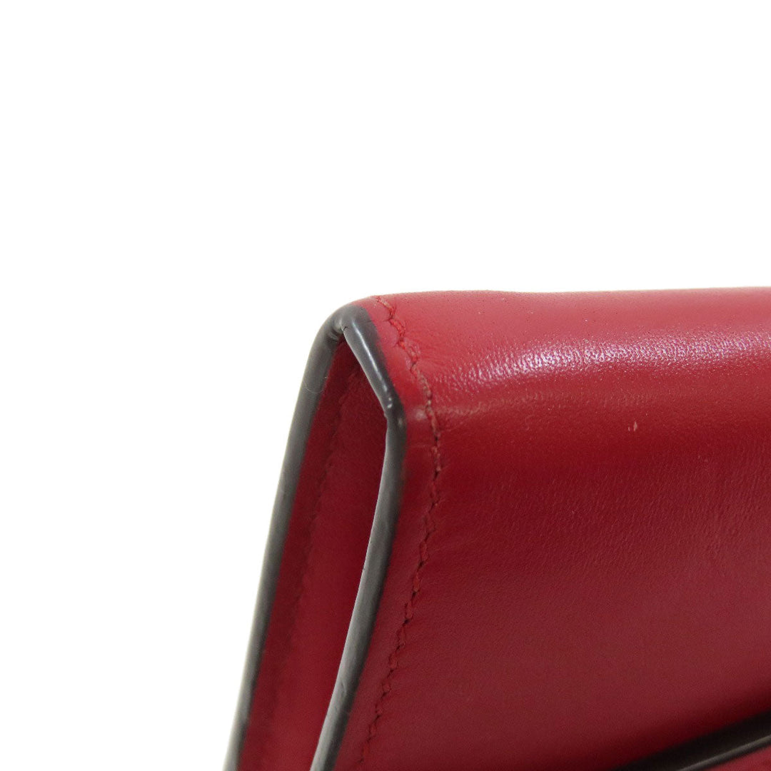 GUCCI Long Wallet Purse 476084 leather Red Sylvie Continental Women Used Authentic