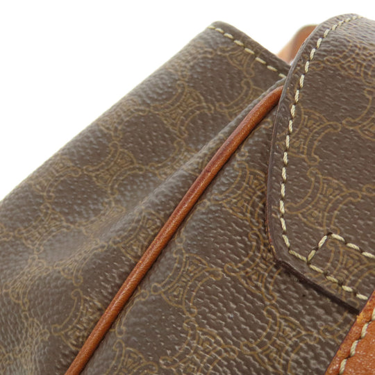 CELINE Tote Bag PVC Brown Macadam Women Used Authentic