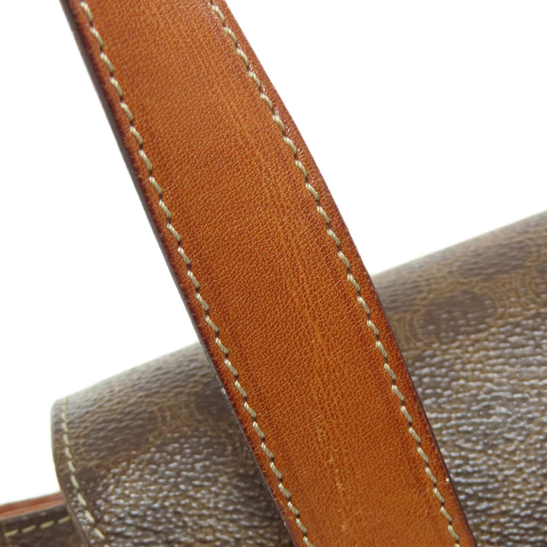 CELINE Tote Bag PVC Brown Macadam Women Used Authentic