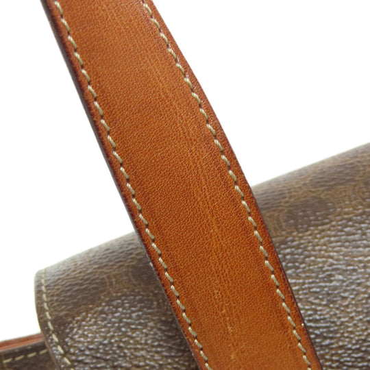 CELINE Tote Bag PVC Brown Macadam Women Used Authentic