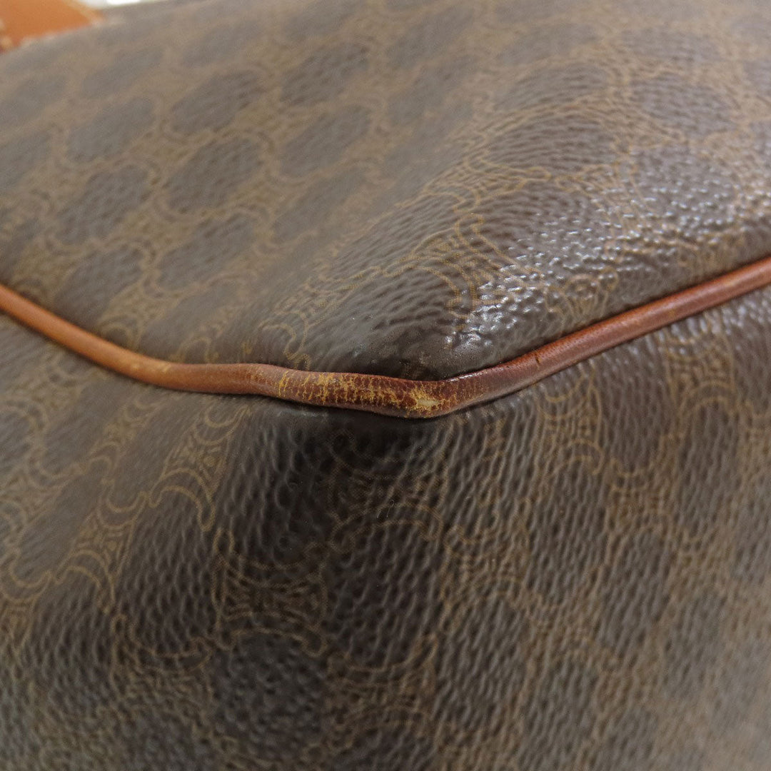 CELINE Tote Bag PVC Brown Macadam Women Used Authentic