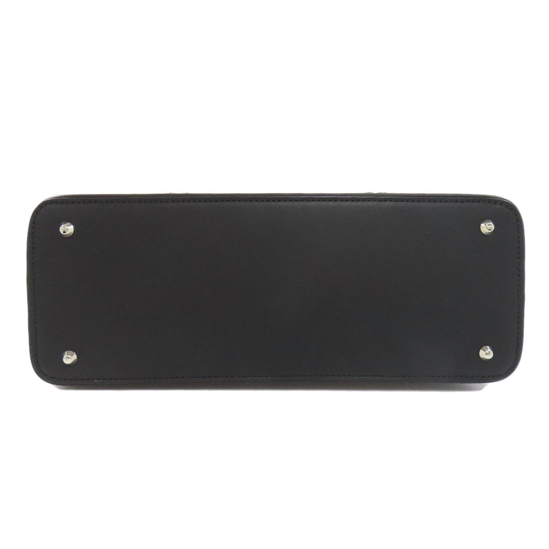 BURBERRY Handbag leather black Women Used Authentic