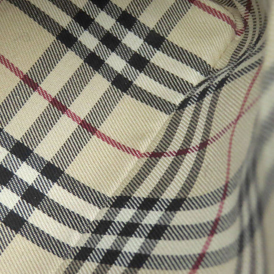 BURBERRY Handbag leather black Women Used Authentic