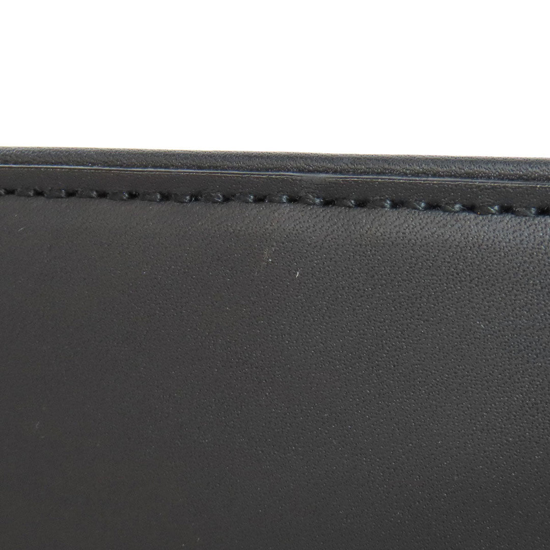 BURBERRY Handbag leather black Women Used Authentic